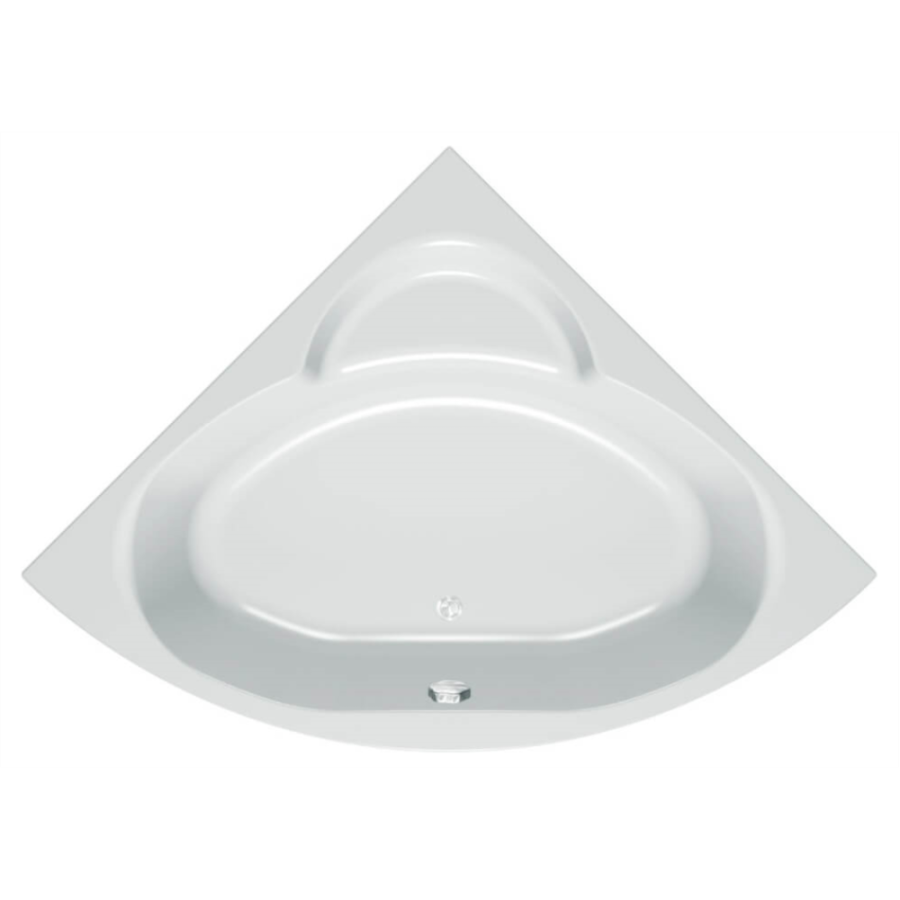 Акриловая ванна Kolpa-San Royal 140x140 белая, с каркасом, экраном и сливом-переливом