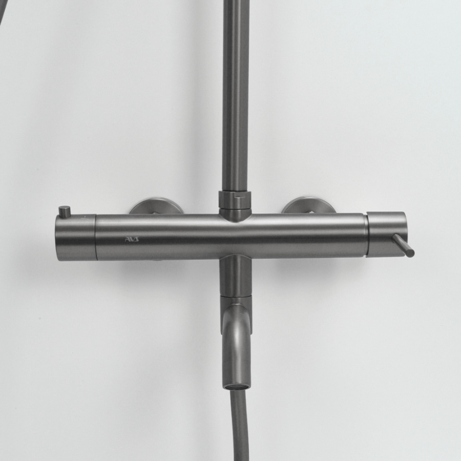 Душевая стойка AVS Slimmer оружейная сталь