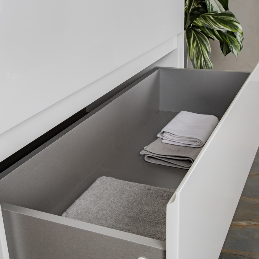 Тумба с раковиной AVS Вернисаж 100 белая глянцевая (раковина белая), подвесная 2 ящика Тумба с раковиной AVS Вернисаж 100 белая глянцевая (раковина белая), подвесная 2 ящика