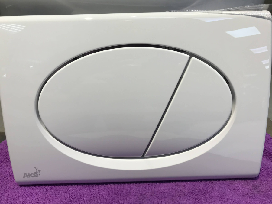 Кнопка смыва Alcaplast M70 белая