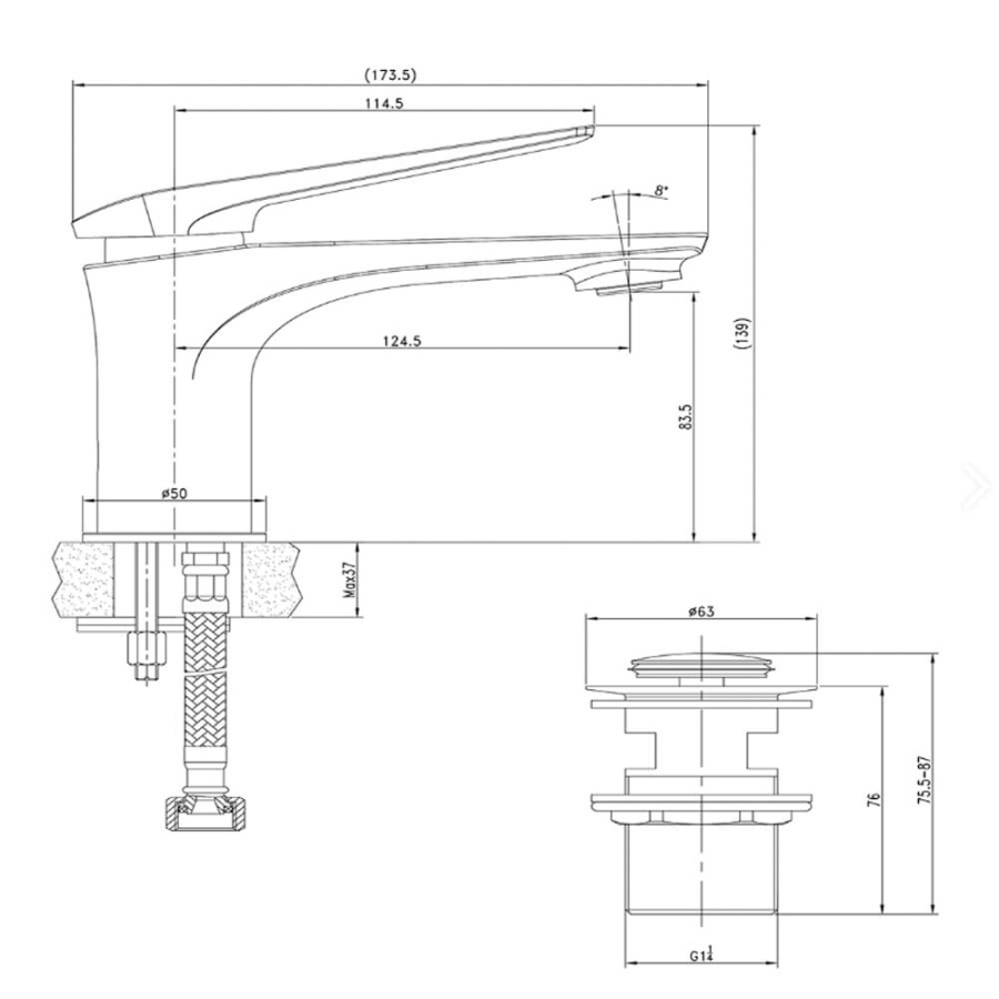 Смеситель для раковины Lemark Allegro LM5906CW белый