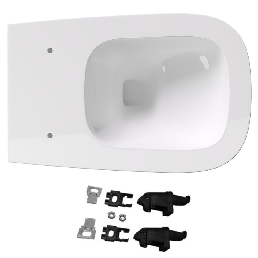 Унитаз подвесной Alice Wunder 45000101SET безободковый, белый Унитаз подвесной Alice Wunder 45000101SET безободковый, белый