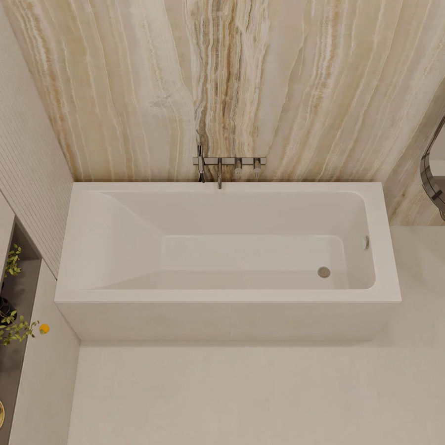 SOLITA Ванна каменная1700*700 белая без ножек VECONI SOLITA Ванна каменная1700*700 белая без ножек VECONI