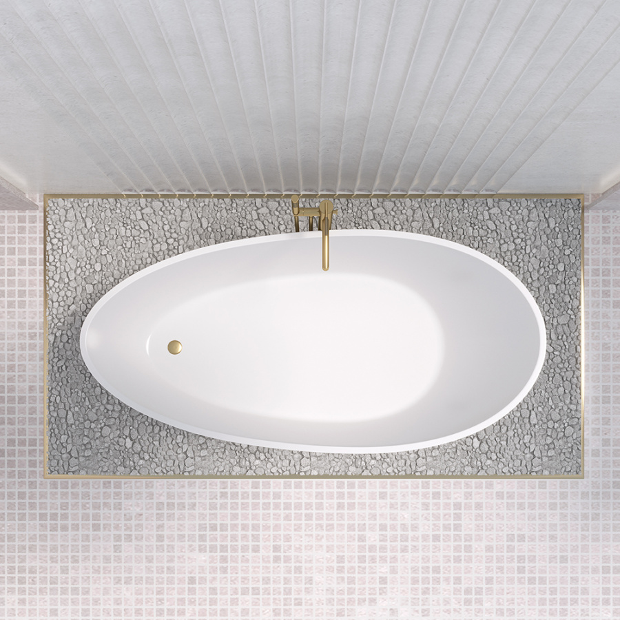 Ванна из искусственного камня Aqua de Marco Calipso 170x80 белая Ванна из искусственного камня Aqua de Marco Calipso 170x80 белая