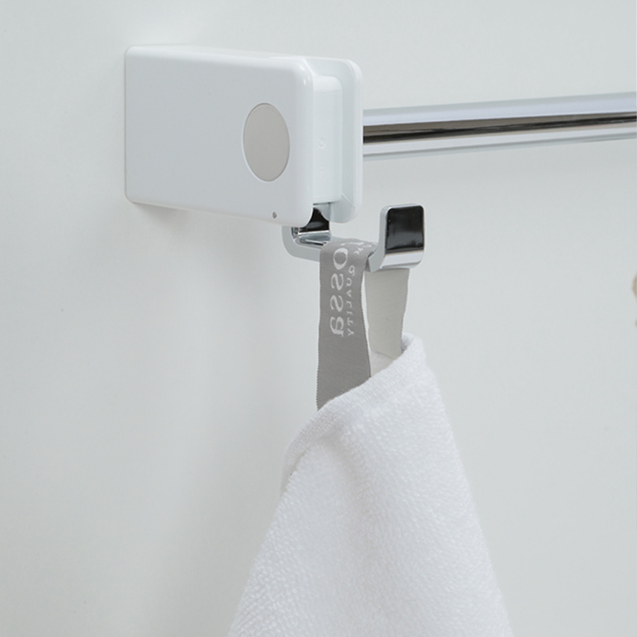 Полотенцедержатель AVS 60 см, хром/белый