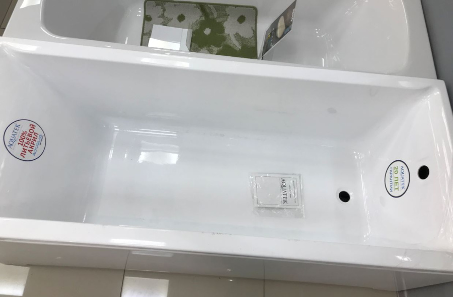 Акриловая ванна Aquatek Лайма 170x70 белая, без каркаса Акриловая ванна Aquatek Лайма 170x70 белая, без каркаса