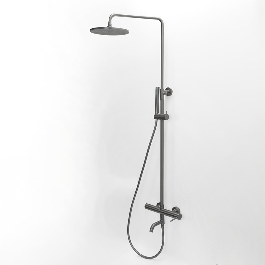 Душевая стойка AVS Slimmer оружейная сталь