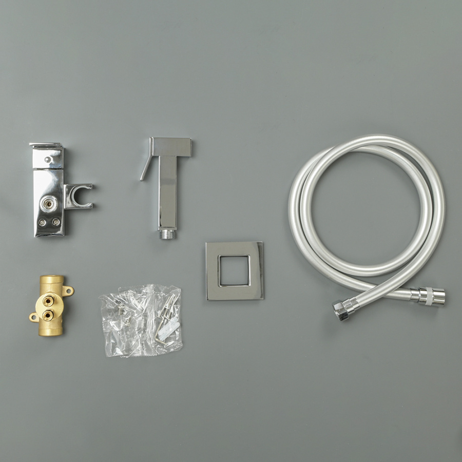 Гигиенический душ со смесителем AVS Cube хром