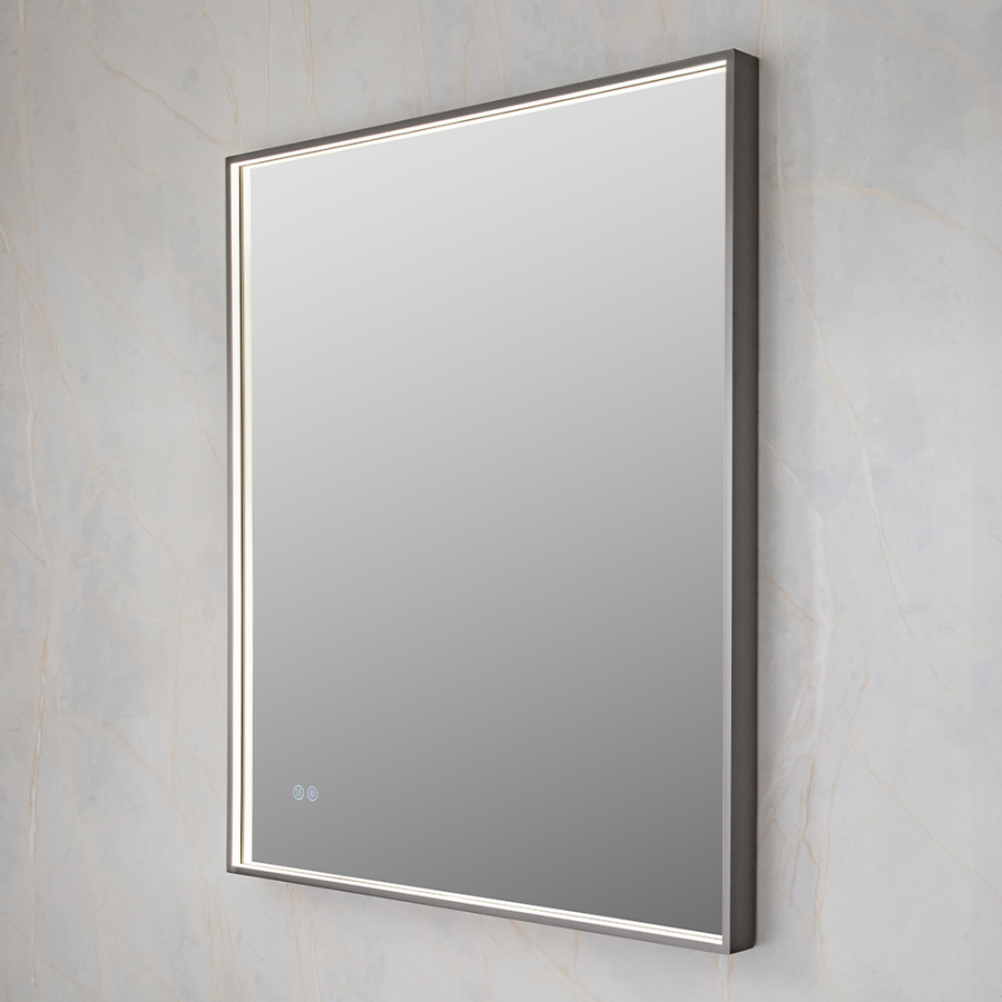 Зеркало с подсветкой AVS ZH 75x90 см, антипар, оружейная сталь Зеркало с подсветкой AVS ZH 75x90 см, антипар, оружейная сталь