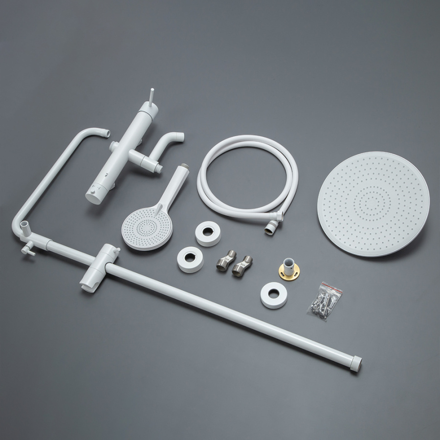 Душевая стойка AVS Slimmer белый матовый Душевая стойка AVS Slimmer белый матовый