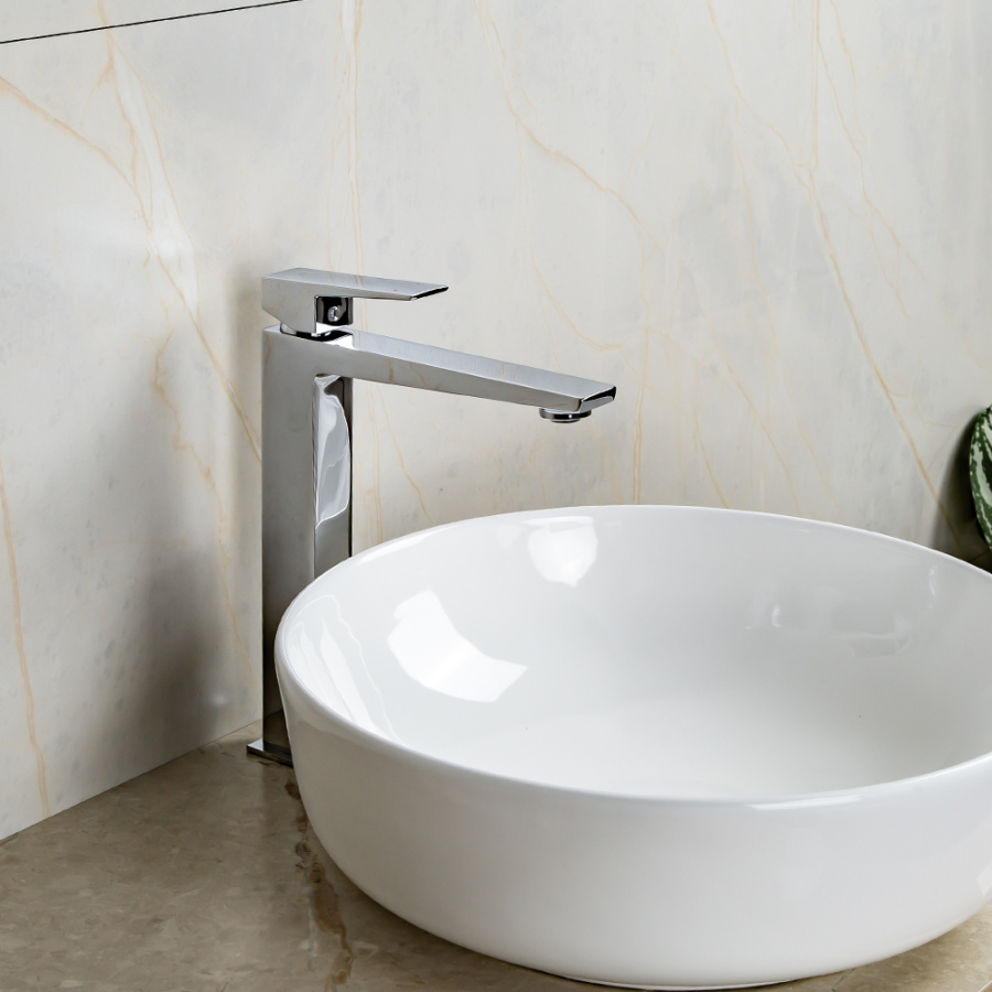 Смеситель для раковины AVS New Cube высокий, хром