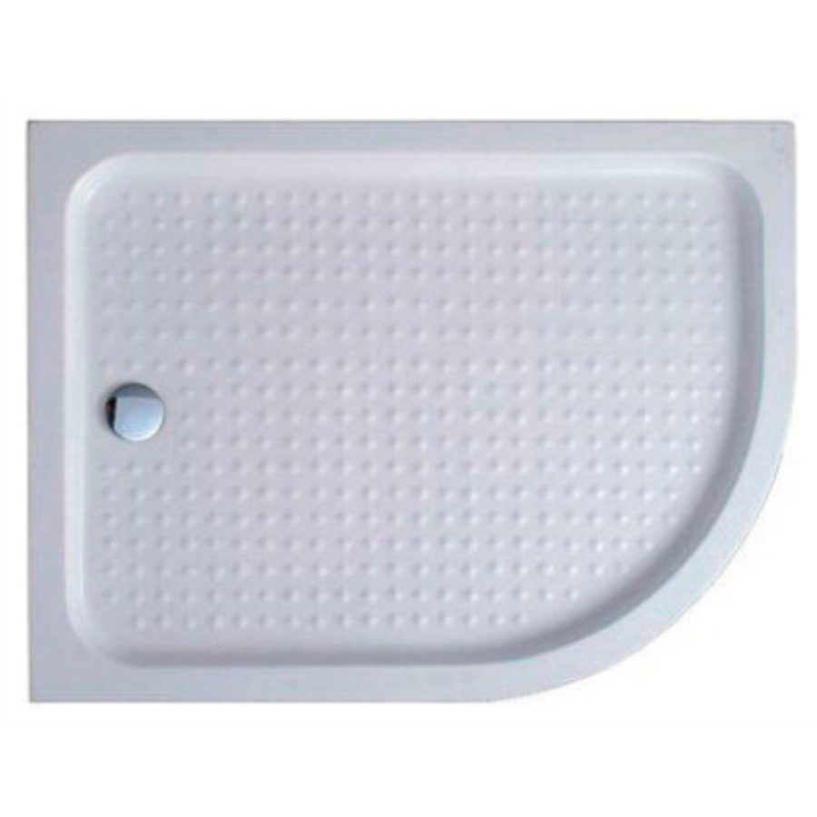 Поддон для душа Cezares Tray 120x80 белый, прямоугольно-асимметричный, акрил, с сифоном, правый