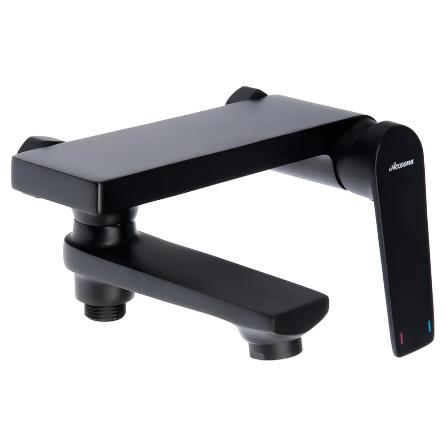 Смеситель для ванны с душем Accoona H125 A63125F чёрный матовый