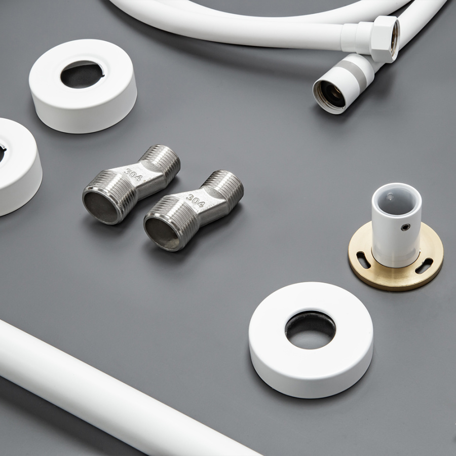 Душевая стойка AVS Slimmer белый матовый Душевая стойка AVS Slimmer белый матовый