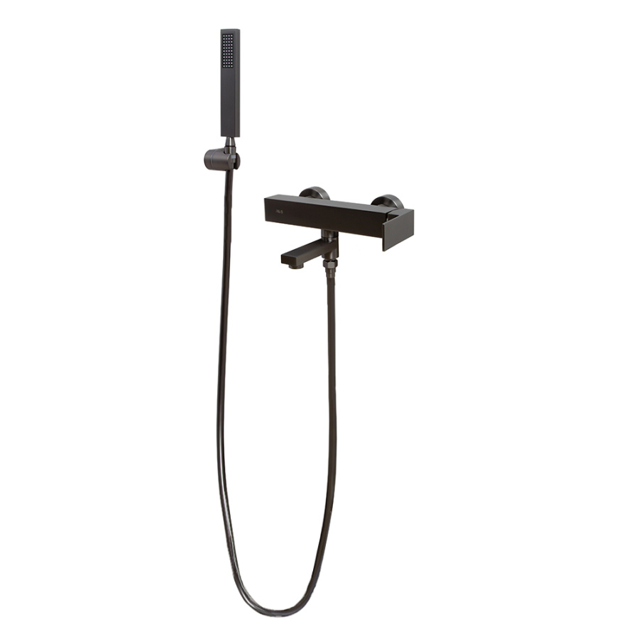 Смеситель для ванны с душем AVS Cube оружейная сталь Смеситель для ванны с душем AVS Cube оружейная сталь