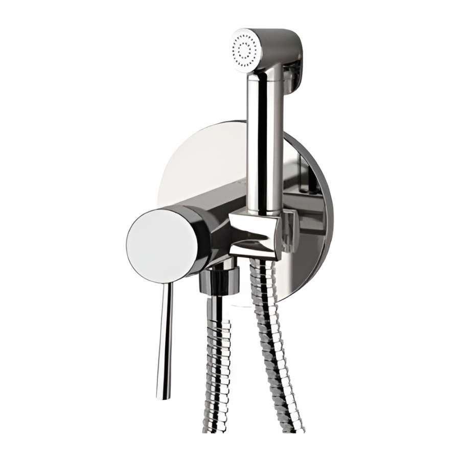 Гигиенический душ со смесителем Remer Minimal N65W хром