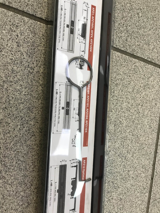 Решетка 750-PURE M черная матовая для APZ1 AlcaPlast Решетка 750-PURE M черная матовая для APZ1 AlcaPlast