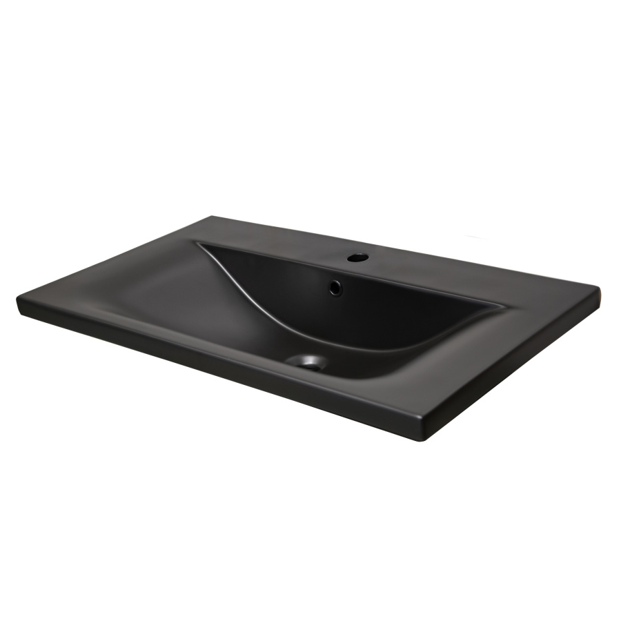 Раковина мебельная AVS Вариант 81x46 черная матовая Раковина мебельная AVS Вариант 81x46 черная матовая
