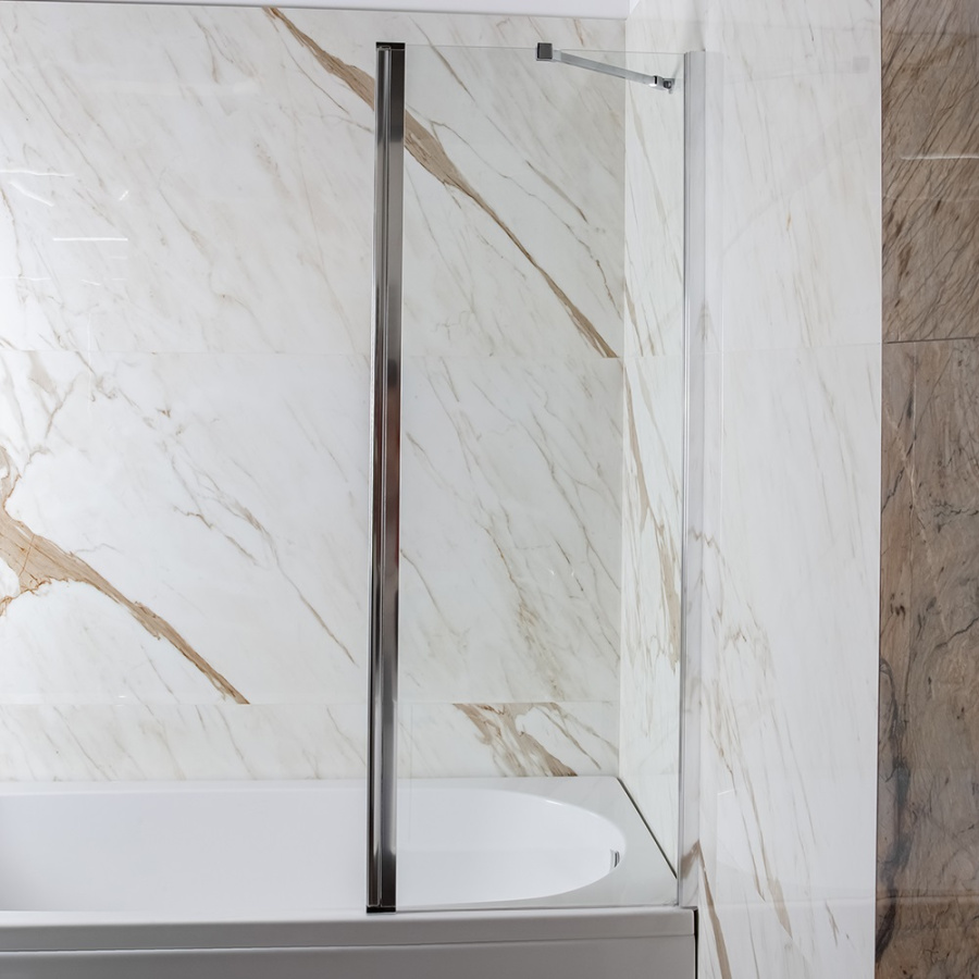 Шторка на ванну AVS Асти Дуо 100 правая профиль хром, прозрачное стекло Шторка на ванну AVS Асти Дуо 100 правая профиль хром, прозрачное стекло