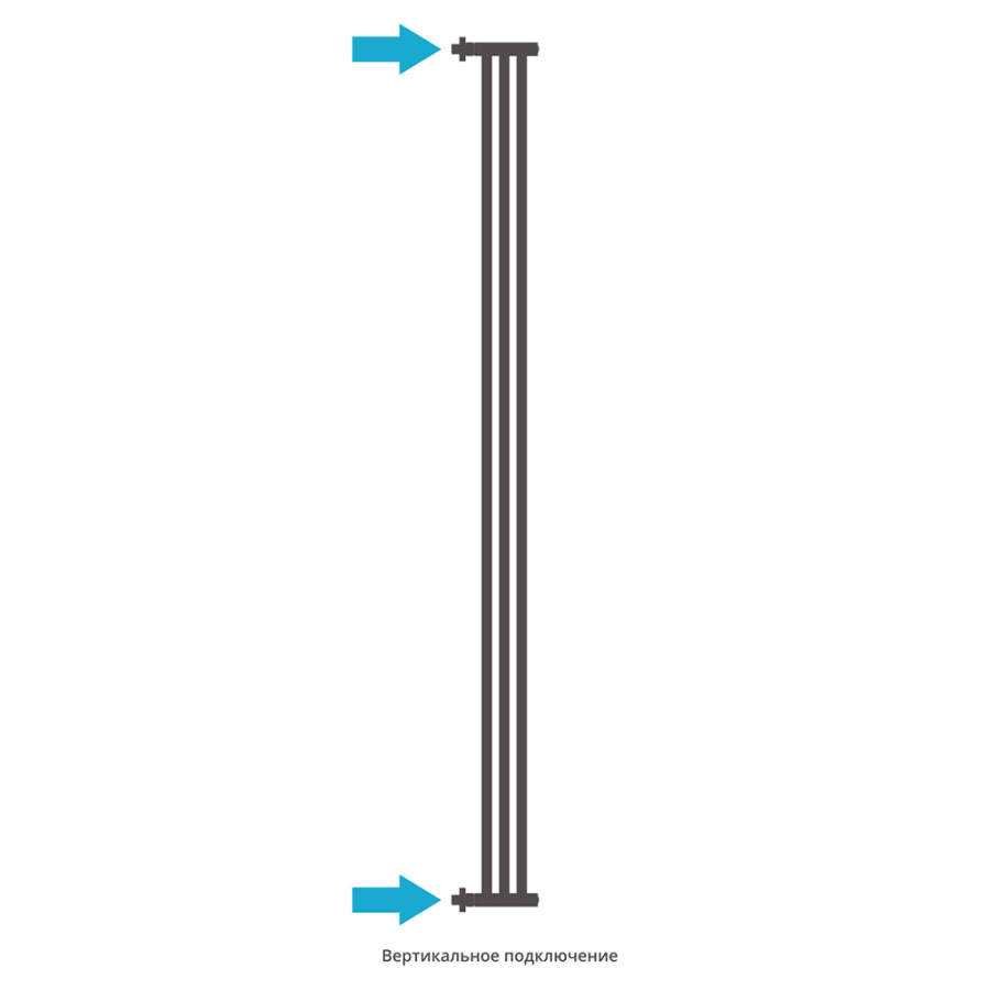 Полотенцесушитель водяной Сунержа Хорда 10х185 темный титан муар