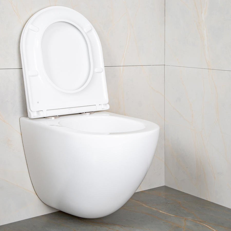 Унитаз подвесной AVS Атлант безободковый, белый Унитаз подвесной AVS Атлант безободковый, белый