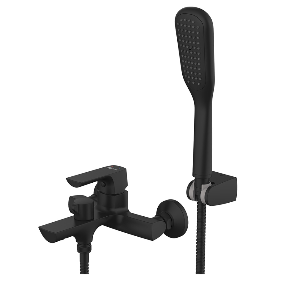 Смеситель для ванны с душем Lemark Ursus LM7214BL черный матовый