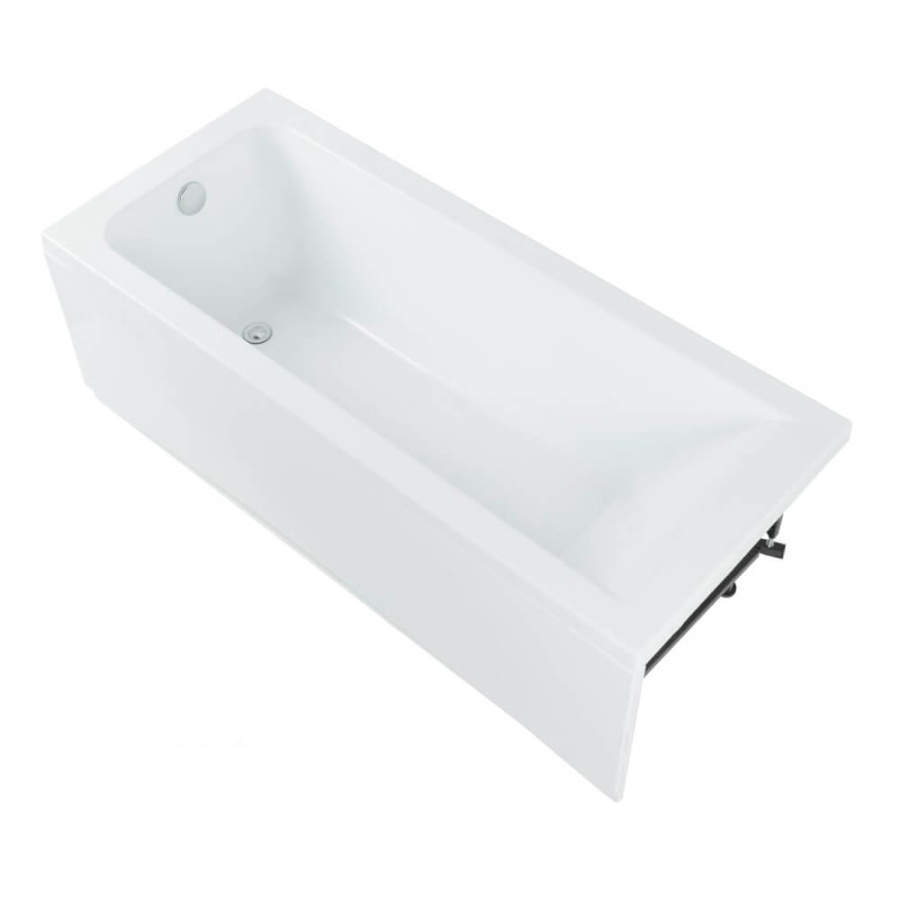 Акриловая ванна Aquanet Bright 165x70 белая c каркасом и экраном Акриловая ванна Aquanet Bright 165x70 белая c каркасом и экраном