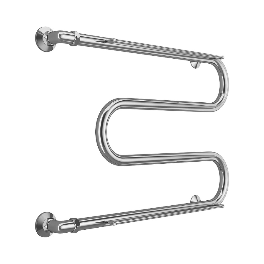 Полотенцесушитель водяной Terminus М-образный 50х70 с полкой, хром