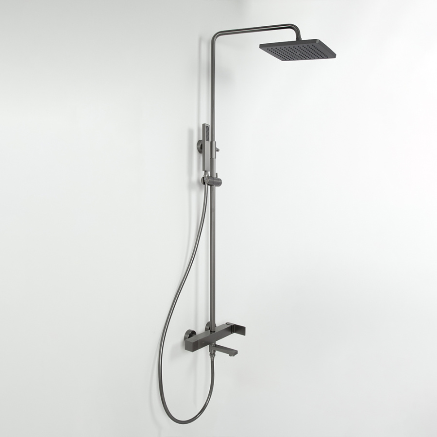 Душевая стойка AVS Cube оружейная сталь Душевая стойка AVS Cube оружейная сталь