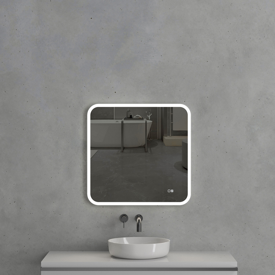 Зеркало с подсветкой AVS Байкал 70x65 см, антипар