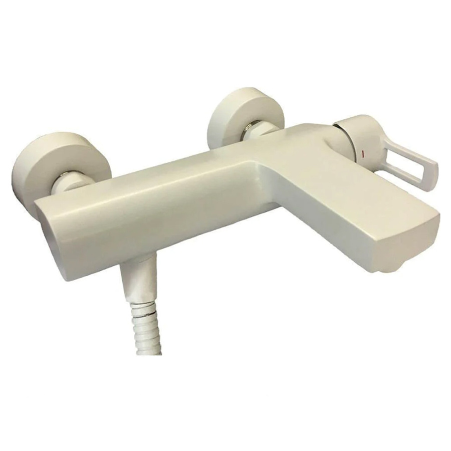 Смеситель для ванны и душа Paffoni Ringo RIN022BO белый матовый Смеситель для ванны и душа Paffoni Ringo RIN022BO белый матовый