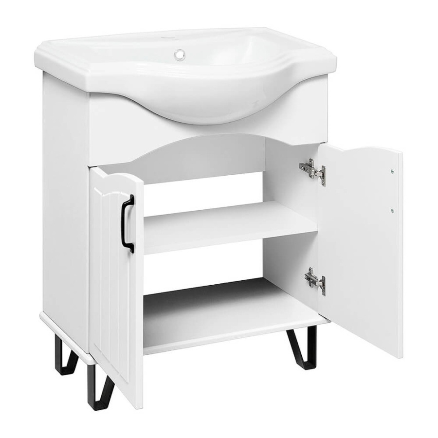 Тумба с раковиной Runo Марсель 00-00001200+УТ00000375 65 см