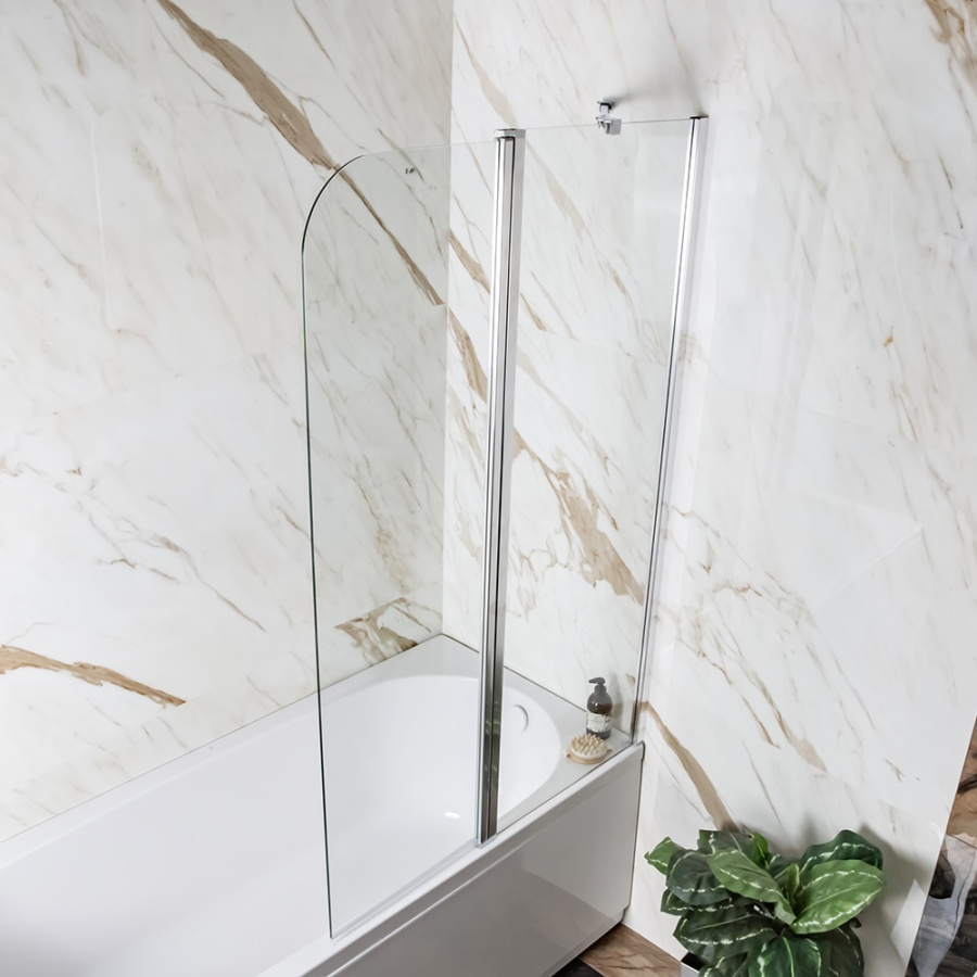 Шторка на ванну AVS Асти Дуо 100 правая профиль хром, прозрачное стекло Шторка на ванну AVS Асти Дуо 100 правая профиль хром, прозрачное стекло