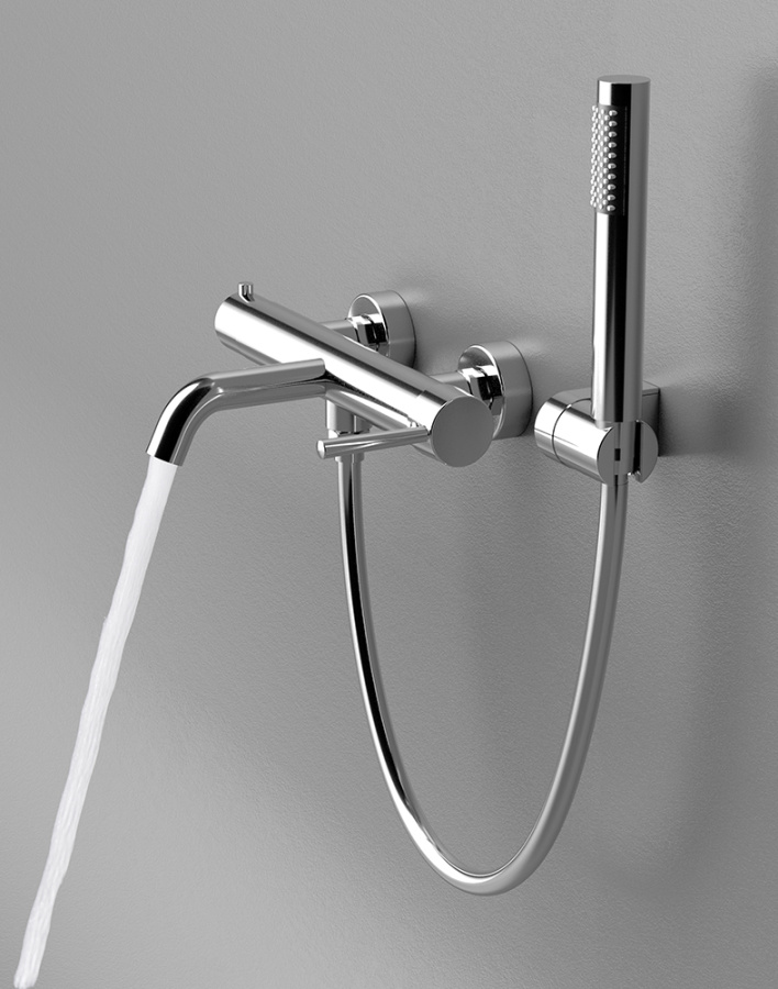 Смеситель для ванны с душем AVS Slimmer хром
