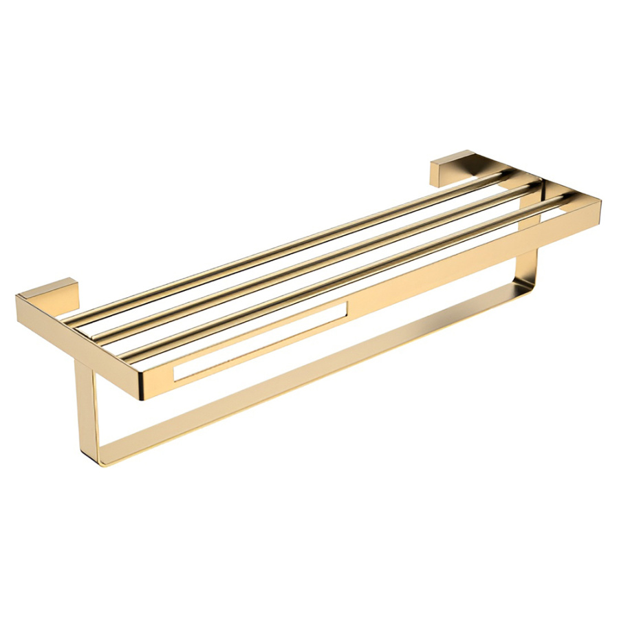 Полка для полотенец Boheme Q 10947-MG матовое золото Полка для полотенец Boheme Q 10947-MG матовое золото
