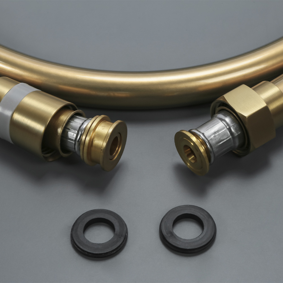 Душевая стойка AVS Slimmer брашированное золото