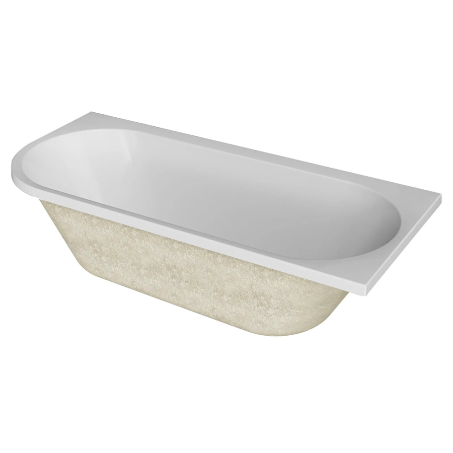 Акриловая ванна Marka One ALISA MG 170х75 R белая, без каркаса