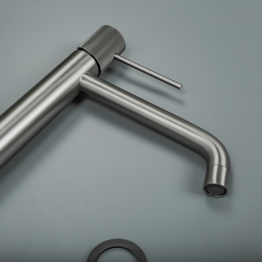 Смеситель для раковины AVS Pulse высокий, оружейная сталь Смеситель для раковины AVS Pulse высокий, оружейная сталь