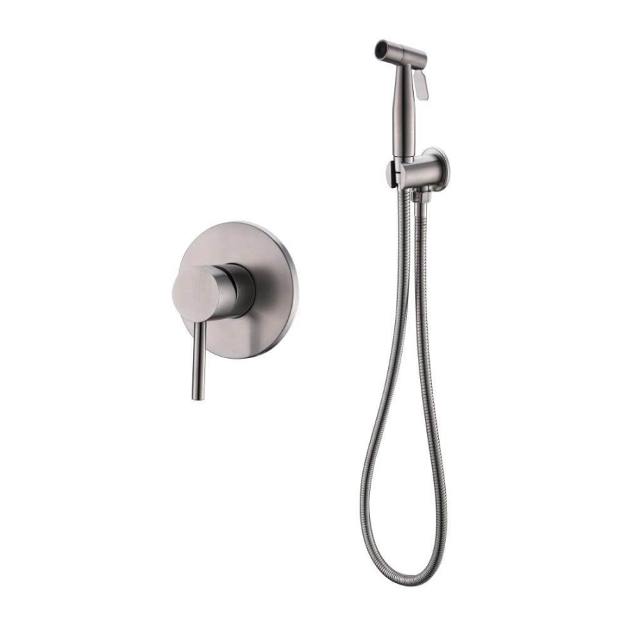 Гигиенический душ со смесителем BelBagno Etna ETNA-SET-HGN-IN сатин Гигиенический душ со смесителем BelBagno Etna ETNA-SET-HGN-IN сатин