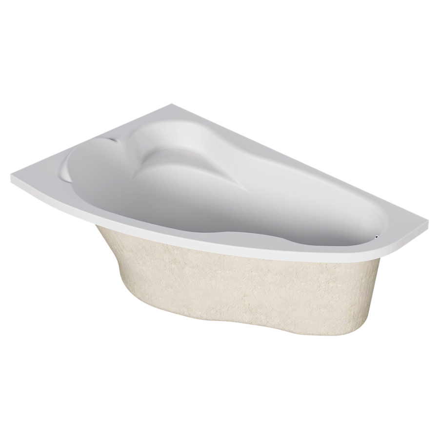 Акриловая ванна Marka One Lil 140x90 L белая, без каркаса