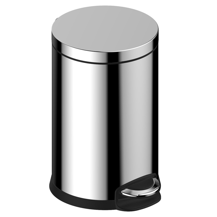 Ведро для мусора AVS Универсал 827-033-SS 12 л, нержавеющая сталь