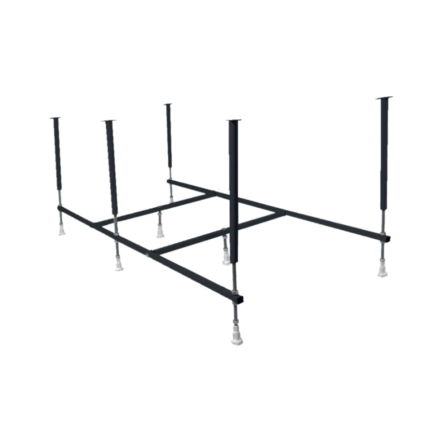 Акриловая ванна Marka One Prime 180x75 белая, с каркасом, экраном, сливом-переливом и ГМ