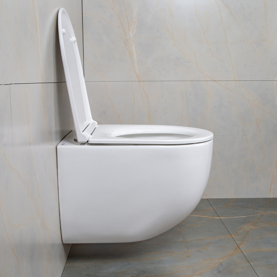 Унитаз подвесной AVS Спутник безободковый, белый Унитаз подвесной AVS Спутник безободковый, белый