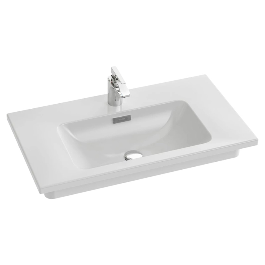 Комплект Тумба 80*46*45 2ящ + Раковина 80*46 Черный лак Madelene JACOB DELAFON