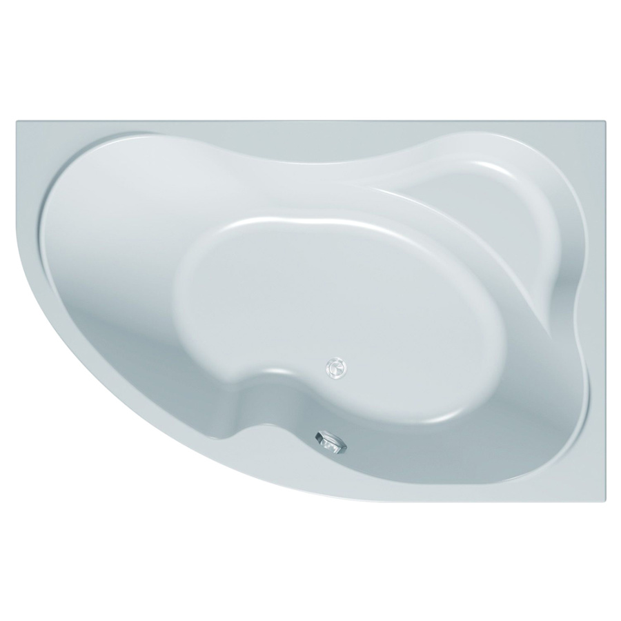 Акриловая ванна Kolpa-San Lulu 170х110 L белая, с каркасом и сливом переливом