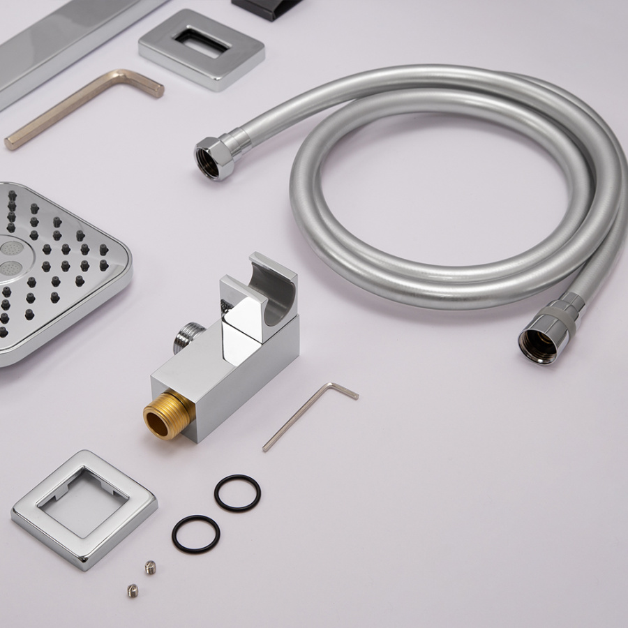 Душевой комплект AVS Cube 3в1 хром Душевой комплект AVS Cube 3в1 хром