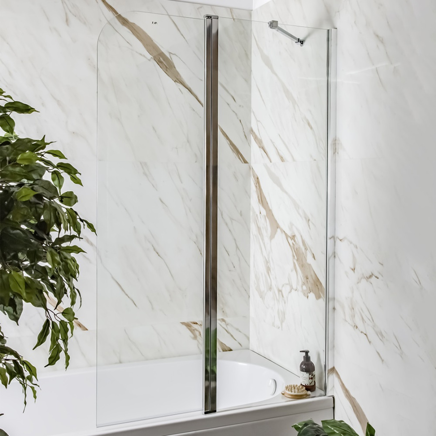 Шторка на ванну AVS Асти Дуо 100 правая профиль хром, прозрачное стекло Шторка на ванну AVS Асти Дуо 100 правая профиль хром, прозрачное стекло