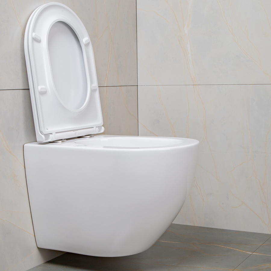 Унитаз подвесной AVS Метрополь безободковый, белый Унитаз подвесной AVS Метрополь безободковый, белый