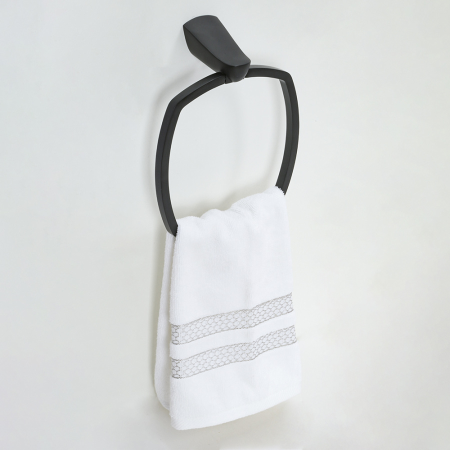 Полотенцедержатель AVS Neo, черный, кольцо