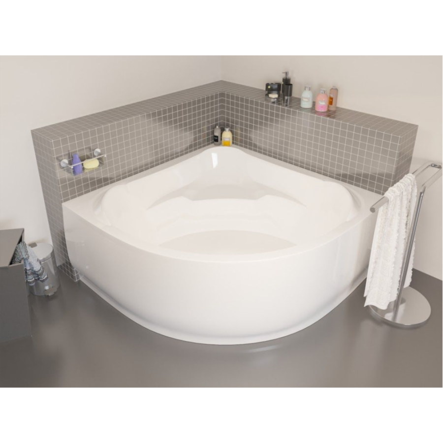 Акриловая ванна Kolpa-San Loco 150х150 белая, с каркасом, экраном и крепежом